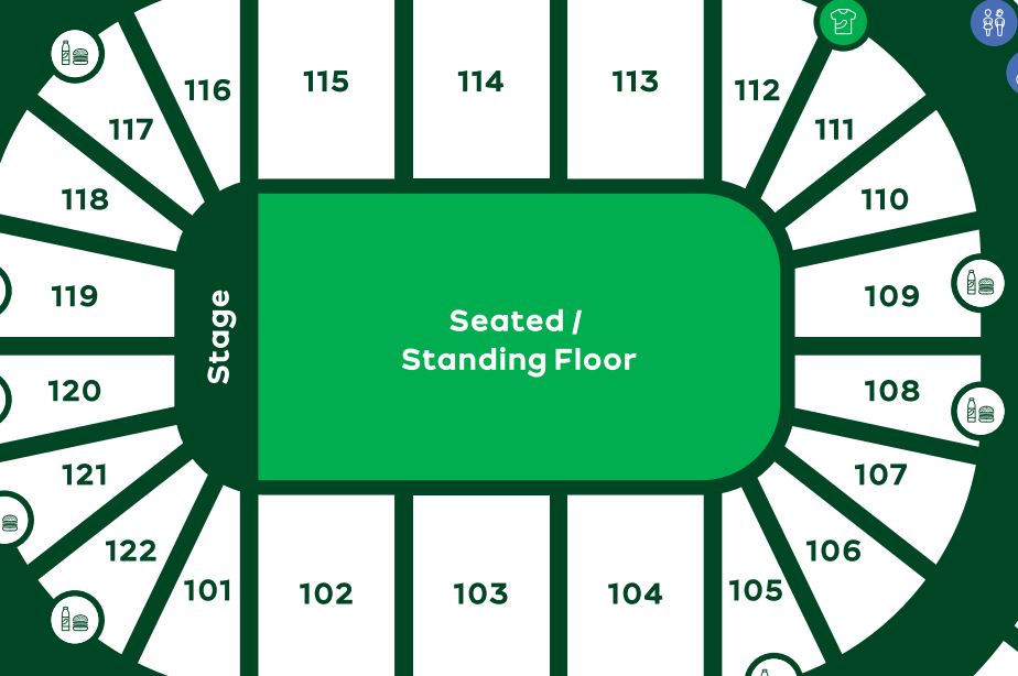 Ao Arena 3D Seating Plan